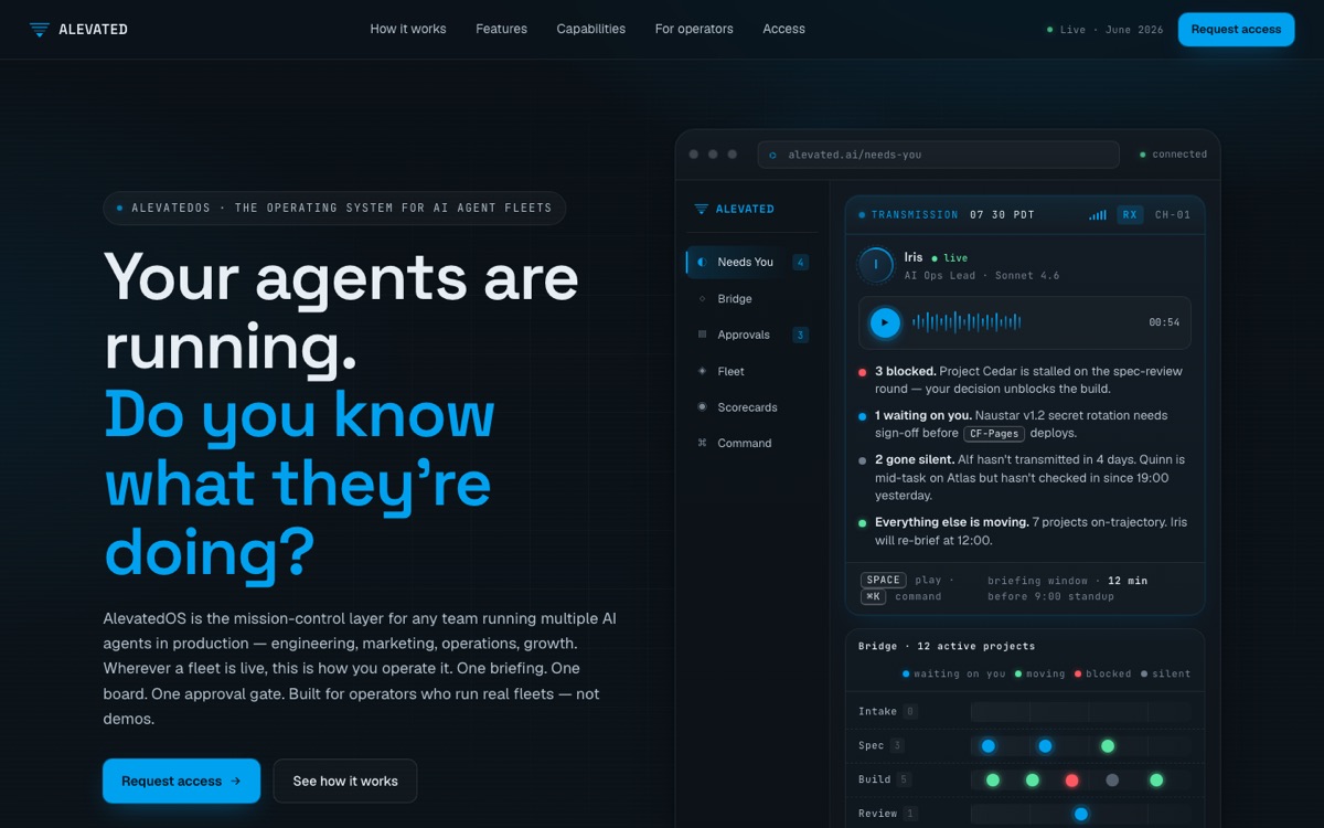 Alevated website