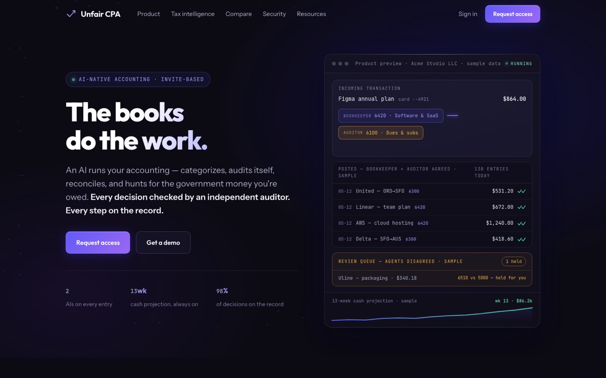 Unfair CPA website
